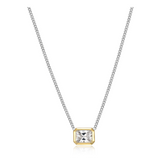 Radiant Bezel Solitaire Necklace