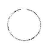 10KT Faceted Hoop Earrings
