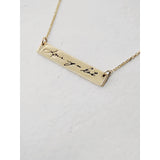 Handwritten Bar Necklace