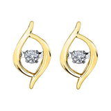 Dancing Diamond Crossover Earrings