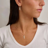 Diamond Pavé Bar Necklace