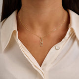 Paperclip Diamond Pendant