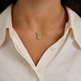 Milgrain Diamond Pendant