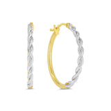 Twisted Duo Hoop Earring