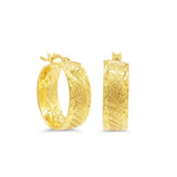 Textured Bold Hoops