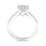 Lovebright Pear Solitaire Diamond Ring
