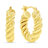 Chunky Twist Hoops