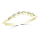 Curved Marquise Diamond Band