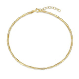 Layered Box & Tube Link Bracelet