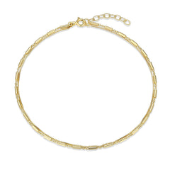 Layered Box & Tube Link Bracelet