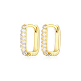 Pave Link Hoops