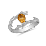 Citrine Branch Bypass Ring
