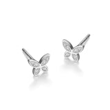 CZ Butterfly Stud Earring
