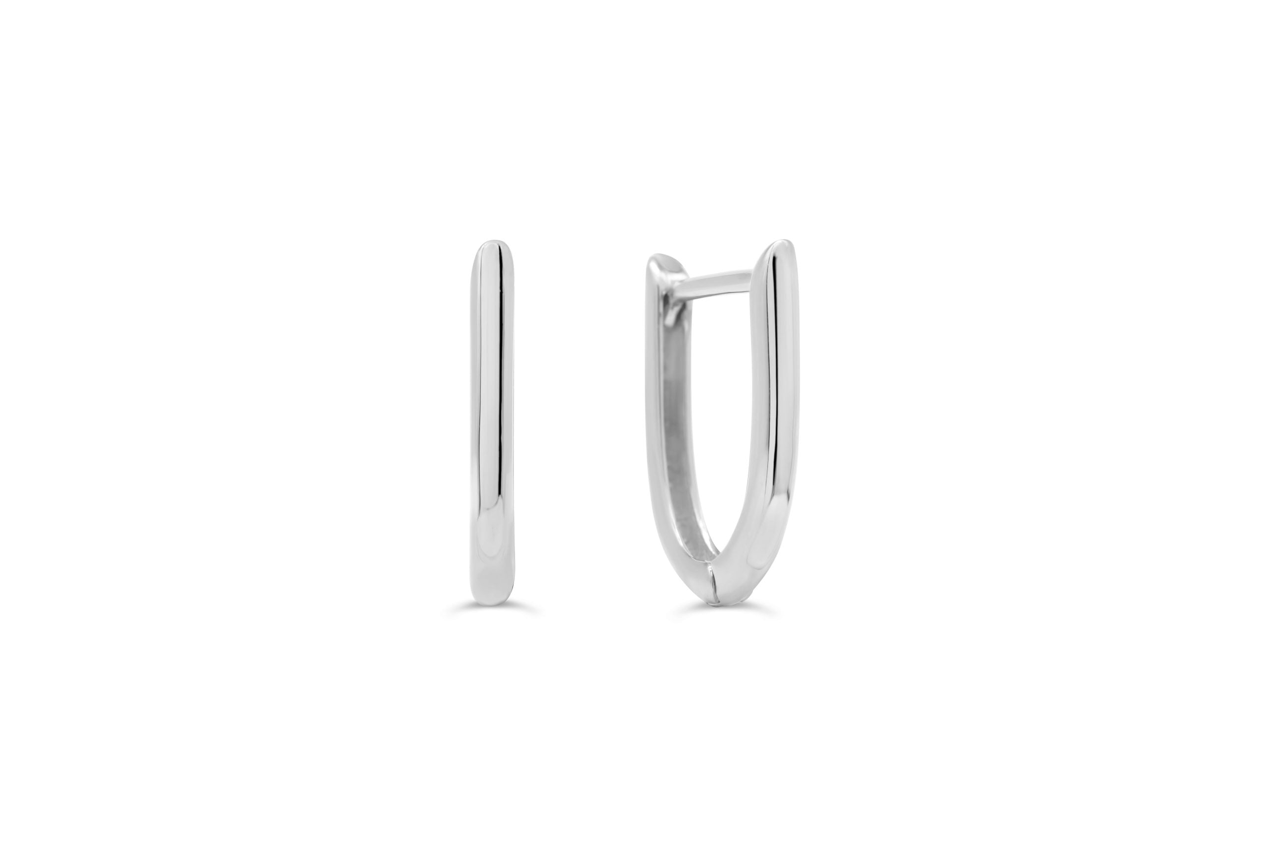 U Hoop Huggie Earrings