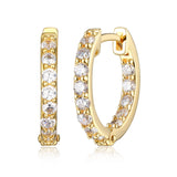 Front & Back CZ Huggie Hoops