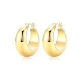 Domed Hoop Earrings