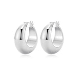 Domed Hoop Earrings