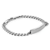 Curb Link Bar Bracelet - 7MM