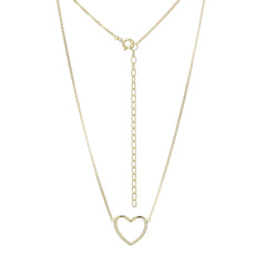 Open Frame Heart Necklace