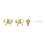 CZ Mini Bow Earrings