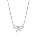 CZ Bow Necklace