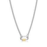 Carabiner Curb Necklace