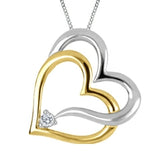 Diamond Interlocking Heart Necklace