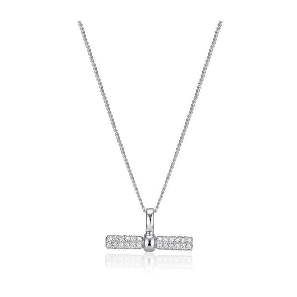 CZ T-Bar Necklace