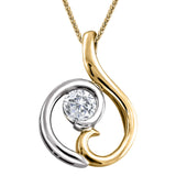 Canadian Diamond Scroll Pendant