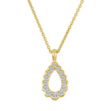 Tear Drop Diamond Necklace