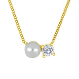 Pearl & Canadian Diamond Fixed Pendant