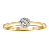 Canadian Diamond Halo Ring