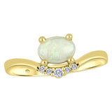 Opal & Canadian Diamond Ring