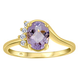 Amethyst & Canadian Diamond Ring