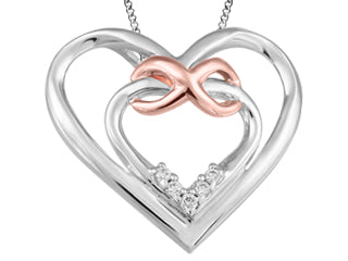 Infinity Double Heart Pendant