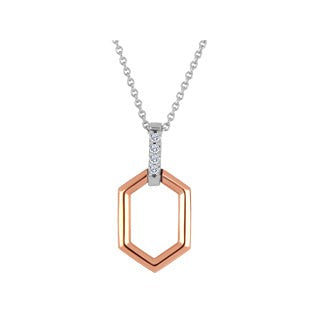 Hexagon Diamond Necklace