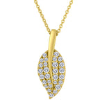 Gold Leaf Diamond Necklace