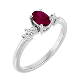 Oval Garnet Ring