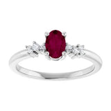 Oval Garnet Ring