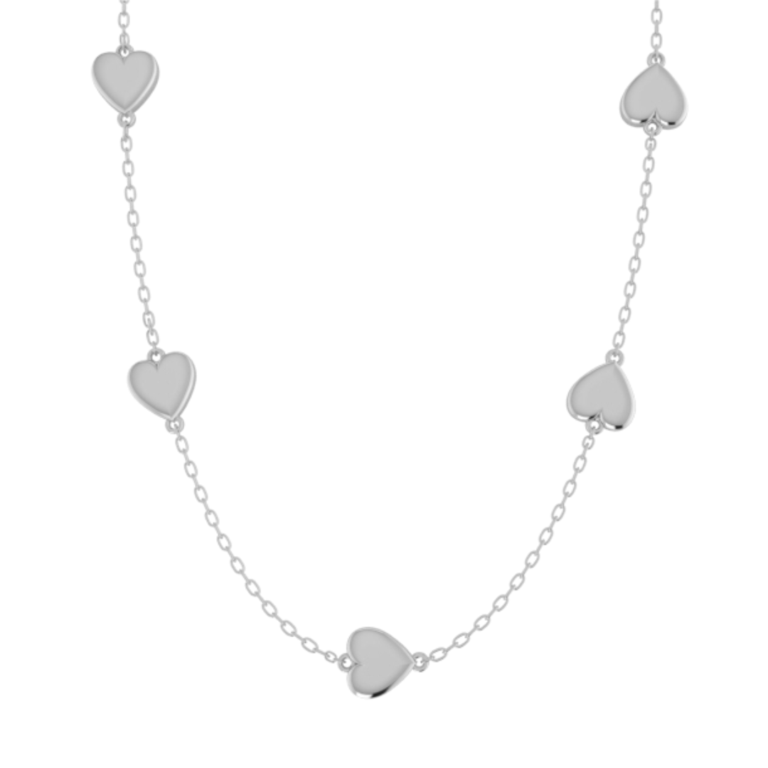 Hearts By The Yard Necklace