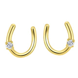 Horseshoe Diamond Earrings