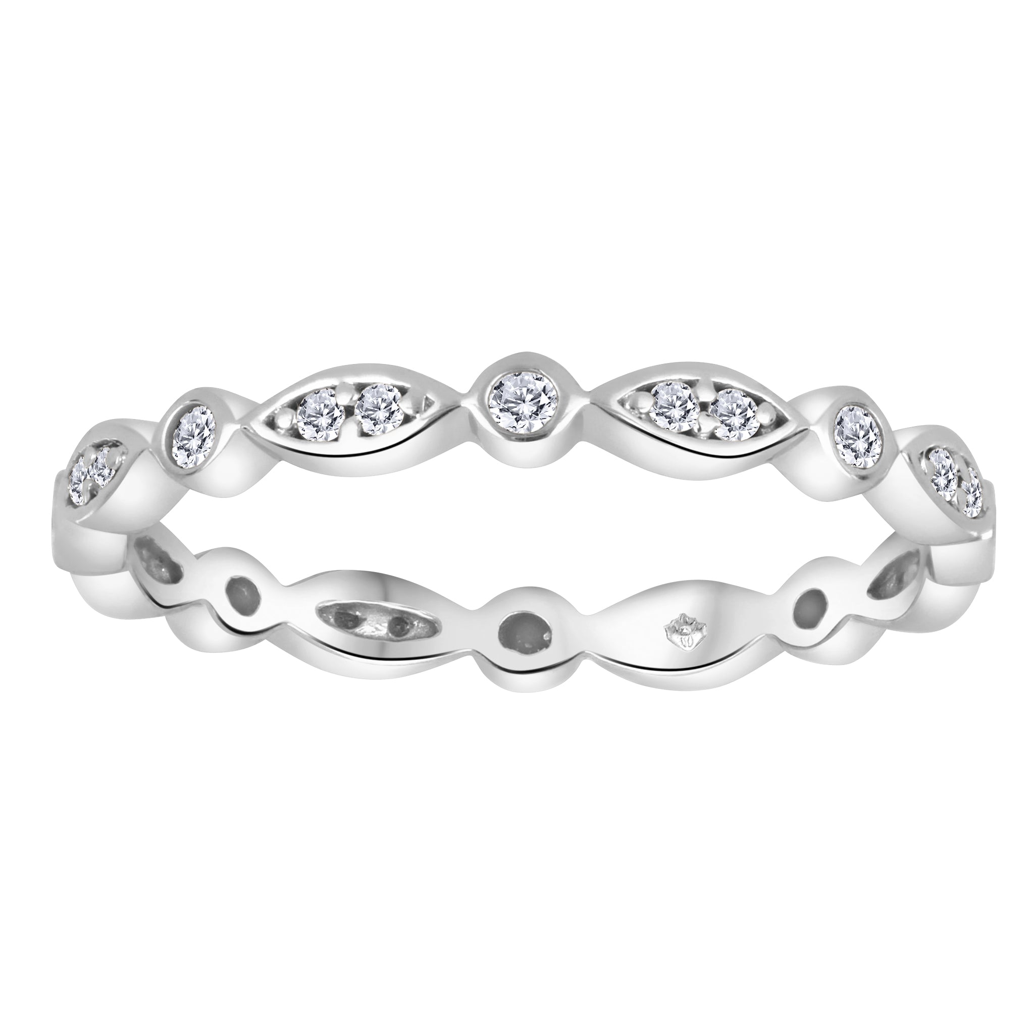 Vintage Marquise & Round Diamond Band