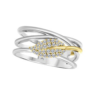 Gold Leaf Diamond Ring