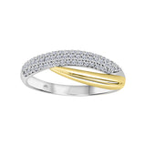 Curved Diamond Ring