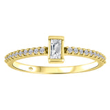 Tension Set Baguette Ring