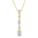 Lab Diamond Drop Pendant