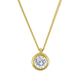 Bezel Lab Diamond Pendant