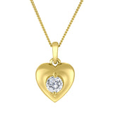 Lab Diamond Heart Pendant