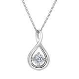 Lab Diamond Twist Pendant