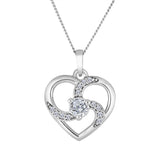 Radiant Heart Lab Diamond Pendant